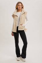 Load image into Gallery viewer, Beige Sherpa Vest