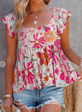 Load image into Gallery viewer, Flutter Floral Tank Top