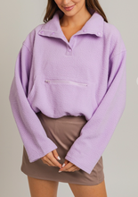 Load image into Gallery viewer, Lavender Fleece Pullover