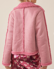 Load image into Gallery viewer, Rose Faux Suede Jacket