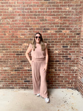 Load image into Gallery viewer, Allie Almond Ribbed Knit Set