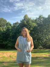 Load image into Gallery viewer, Delaney Blazer Set Dusty Blue