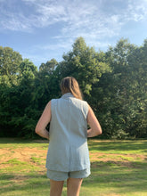 Load image into Gallery viewer, Delaney Blazer Set Dusty Blue