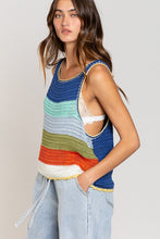 Load image into Gallery viewer, Camila Colorblock Crochet Tank