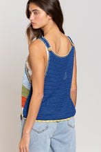 Load image into Gallery viewer, Camila Colorblock Crochet Tank