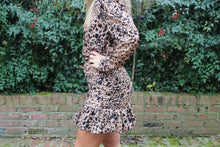 Load image into Gallery viewer, Leopard Ruched Skirt