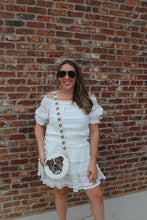 Load image into Gallery viewer, White Ruched Striped Set