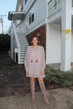 Load image into Gallery viewer, Natural Paisley Ruffle Dress