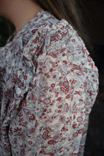 Load image into Gallery viewer, Natural Paisley Ruffle Dress