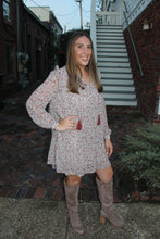 Load image into Gallery viewer, Natural Paisley Ruffle Dress