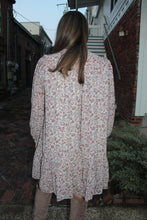 Load image into Gallery viewer, Natural Paisley Ruffle Dress
