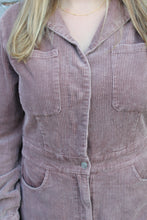 Load image into Gallery viewer, Hailee Hazelnut Corduroy Romper