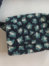 Load image into Gallery viewer, Blue Leopard Beaded Belt Bag