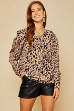 Load image into Gallery viewer, Leopard Print Blouse