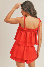 Load image into Gallery viewer, Rosie Red Skort Set