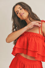 Load image into Gallery viewer, Rosie Red Skort Set