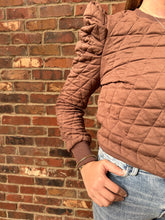 Load image into Gallery viewer, Chocolate Quilted Top
