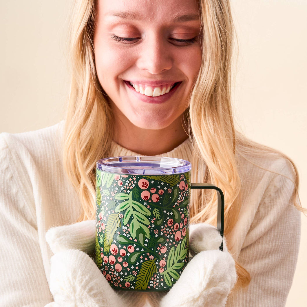 14oz Insulated Mug Jolly Sprig Green