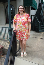 Load image into Gallery viewer, Sadie Floral Dress -Red
