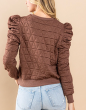 Load image into Gallery viewer, Chocolate Quilted Top
