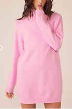 Load image into Gallery viewer, Hazel Turtleneck Sweater Dress-Pink

