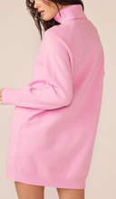 Load image into Gallery viewer, Hazel Turtleneck Sweater Dress-Pink

