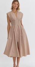Load image into Gallery viewer, Linda Latte Midi Zip Dress
