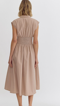 Load image into Gallery viewer, Linda Latte Midi Zip Dress
