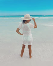 Load image into Gallery viewer, Crochet Swim Cover Up Dress
