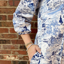 Load image into Gallery viewer, Francine Toile Ruffle Drop Waist Dress
