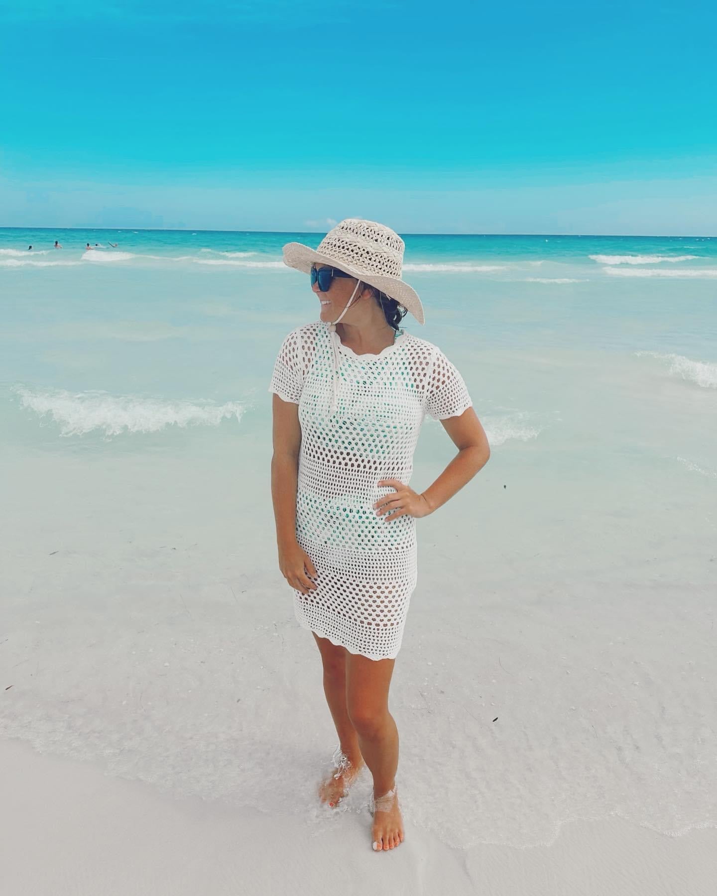 Crochet Swim Cover Up Dress True Grace Co