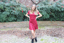 Load image into Gallery viewer, Burgundy Leopard Dress
