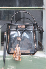 Load image into Gallery viewer, Cheetah Black Bare Bucket Tote
