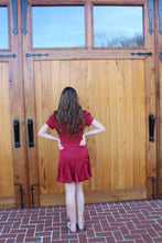 Load image into Gallery viewer, Burgundy Leopard Dress
