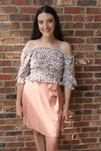 Load image into Gallery viewer, Spotted Cream Smocked Top
