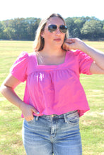 Load image into Gallery viewer, Sally Square Neck Babydoll Top
