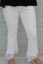 Load image into Gallery viewer, Feather Hem Flare Pants
