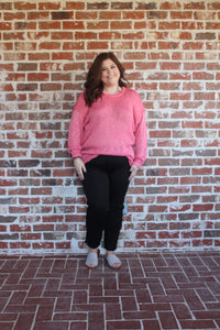 Pink Curvy Sweater