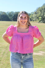 Load image into Gallery viewer, Sally Square Neck Babydoll Top
