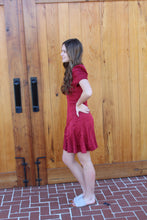 Load image into Gallery viewer, Burgundy Leopard Dress
