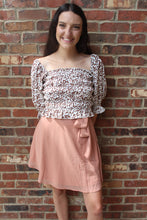 Load image into Gallery viewer, Spotted Cream Smocked Top
