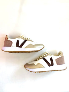 Ace Bronze Glitter Sneakers
