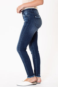 High Rise Button Fly Super Skinny Jean