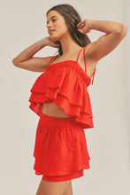 Load image into Gallery viewer, Rosie Red Skort Set
